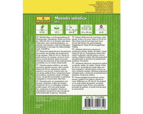 Verpackung Wiesenvergissmeinnicht blau, FloraSelf