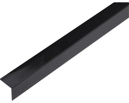 Winkelprofil PVC schwarz glänzend selbstklebend 20x20x1,5