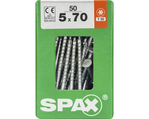Spax Schrauben 5x70 Millimeter Packung