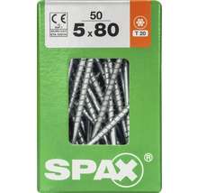 Spax Schrauben 5x80 Millimeter, 50 Stück Packung