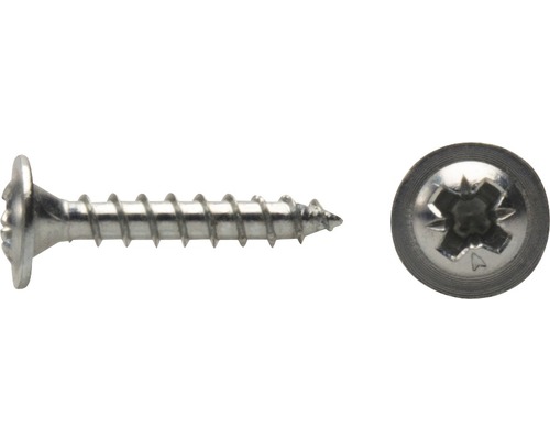 JD Plus Rückwandschraube Pozidriv 5x25 mm galv. verzinkt Holzschraube mit Senkkopf und Kreuzschlitz