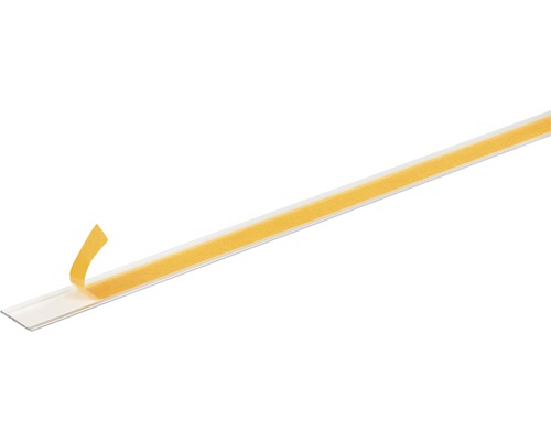 Flachstange Alu silber eloxiert selbstklebend 30x2 mm, 1 m Sockelleiste mit Klebestreifen