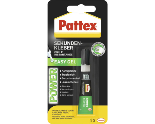 Pattex Sekundenkleber Power Easy Gel, 3 Gramm