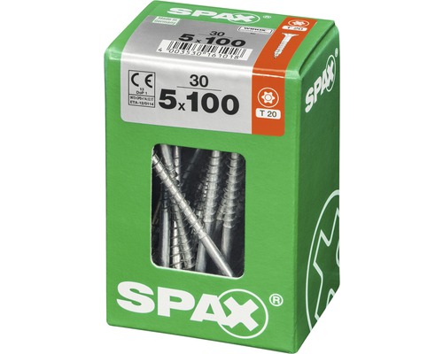 Packung mit 30 Spax Schrauben, 5x100 Millimeter