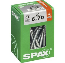 Spax Schrauben 6x70 Millimeter, Packung mit 30 Stück