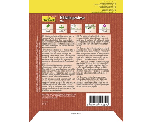 FloraSelf Nützlingswiese Mix Saatgutpackung