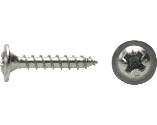 JD Plus Rückwandschraube Pozidriv 4x30 mm galv. verzinkt Holzschraube mit Linsenkopf und Torx-Antrieb