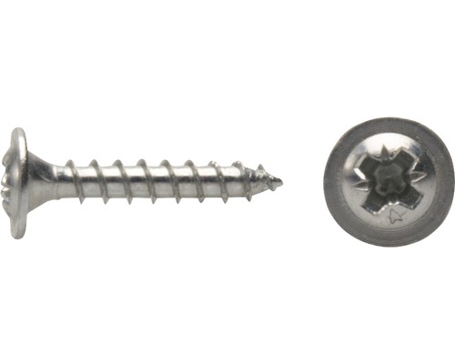JD Plus Rückwandschraube Pozidriv 4,5x20 mm galv. verzinkt Holzschraube mit Senkkopf und Torx-Antrieb im Detail