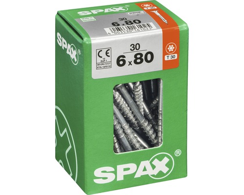 Verpackung Spax Universalschrauben, 6 x 80 Millimeter