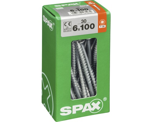 Verpackung Spax Schrauben 6x100 Millimeter, 30 Stück