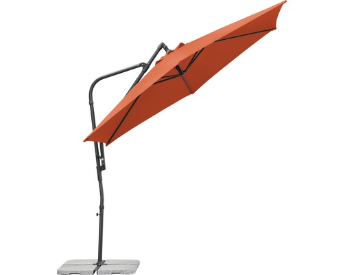Freiarm-Sonnenschirm mit Betonsockel