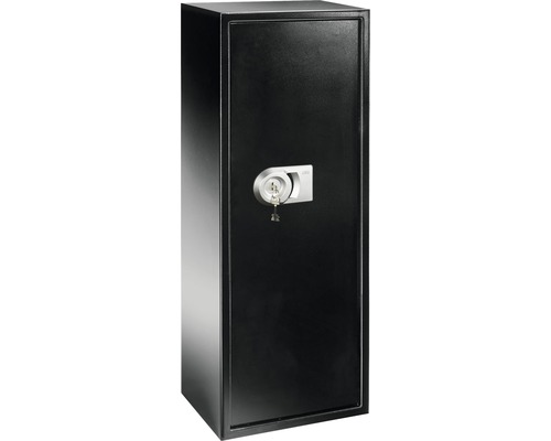 Schwarzer Waffenschrank mit Schlüssel