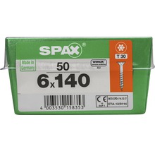 Packung Spax Schrauben, 6x140 Millimeter, 50 Stück