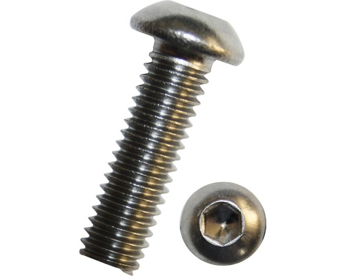 Halbrundkopfschraube ISO 7380-1 M5x12 mm, Edelstahl A2, 100 Stück