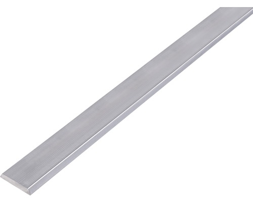 Abdeckrpofil mit abgerundeter Kante Alu natur 25x4 mm, 1 m Metall Flachmaterial