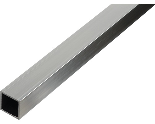 Vierkantrohr Alu natur 40x40x2 mm, 1 m Quadratisches Aluminiumprofil