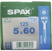 Verpackung Spax Schrauben, 5 x 60 mm, 125 Stück