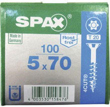 Verpackung Spax Schrauben, 5 x 70 mm, 100 Stück