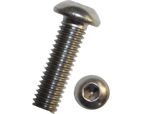 Halbrundkopfschraube ISO 7380-1 M8x30 mm, Edelstahl A2, 100 Stück