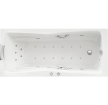 Einbau Whirlpool Rechteckbadewanne Körperformbadewanne OTTOFOND Lusaka 80 x 180 cm weiß glänzend 69905-thumb-0