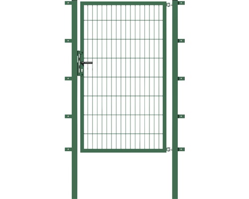 Stabgitter-Einzeltor ALBERTS Flexo Typ 6/5/6 100 x 100 cm inkl. Pfosten 6 x 6 cm grün