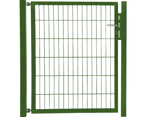 Stabgitter-Einzeltor ALBERTS Flexo 100 x 120 cm inkl. Pfosten 6 x 6 cm grün