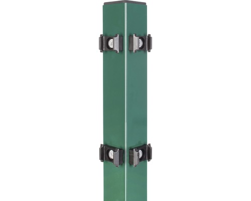 Eckpfosten ALBERTS Klemmlasche für Doppelstabmatte 6 x 6 x 150 cm grün