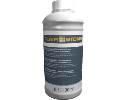 Flasche Flair Stone 2001 Neutralisator für Fliesen, Naturstein und Feinsteinzeug im Außenbereich, ein Liter