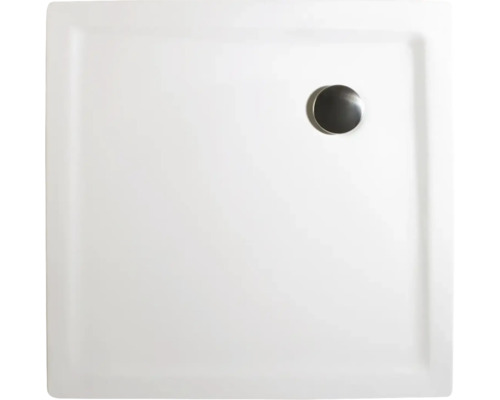 Quadratische Duschwanne mit Abfluss