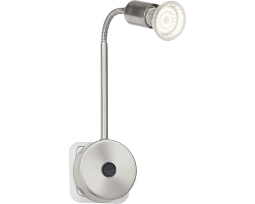 Bettleuchte mit LED und flexiblem Arm zur Wandmontage