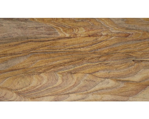 Sandsteinplatte mit gewellter Maserung