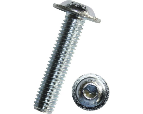 Halbrundkopfschraube ISO 7380-2 M4x12 mm Edelstahl A2 Linsenkopfschraube mit Innensechsrund