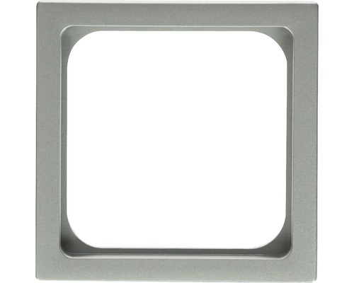 Busch-Jaeger 1746/10-83 Zentralscheibe Zwischenscheibe 50x50 Future Linear alusilber Quadratischer Rahmen für Badezimmerarmaturen