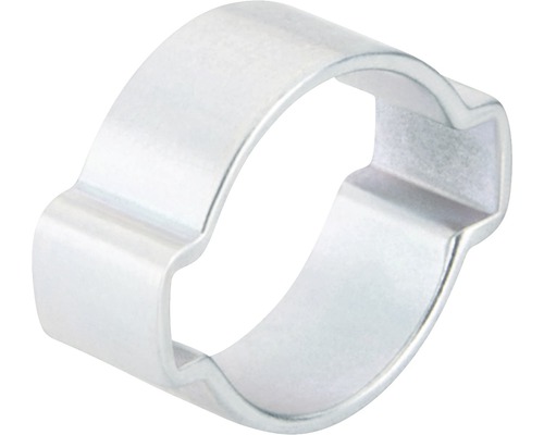 Stufenlose 2-Ohr-Klemme 13x15 mm gal. verzinkt, 100 St. Schlauchschelle aus Metall