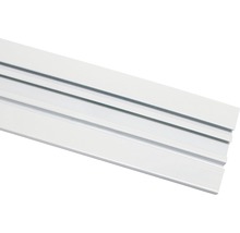 Aluminium-Vorhangschiene weiß 2-läufig 250 cm-thumb-2
