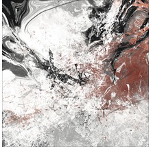 Abstraktes Kunstwerk mit Farbmischungen und Texturen