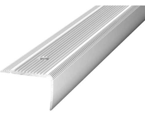 Prinz Treppenkantenprofil Alu silber gelocht 30 x 20 x 2500 mm Treppenkantenprofil aus Metall mit Rillen