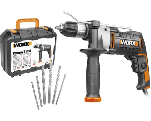 Schlagbohrmaschine WORX 810W WX318 inkl. Koffer und HORNBACH