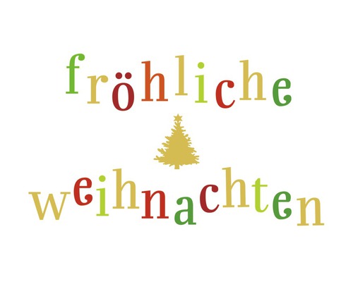 Weihnachtspostkarte Fröhliche Weihnachten 14,8x10,5 cm