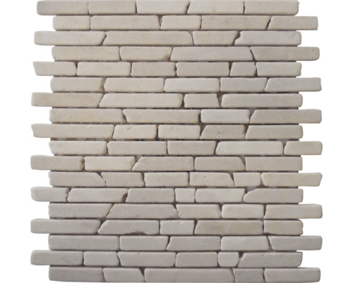 Marmor-Natursteinmosaik Biancone 30,5x30,5 cm-0