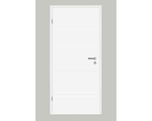 Zimmertür Pertura Linum 02 Weißlack (ähnlich RAL 9010) 86,0x198,5 cm Links