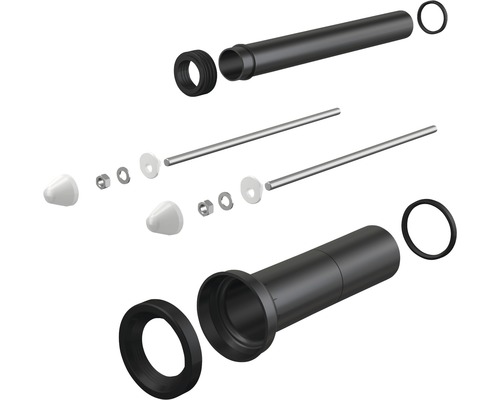 Alca Anschlussstutzen-Set für Zu- und Ablauf für Wand-WC Ø90/Ø45 mm verlängerte Ausführung M9000 Alca Anschlussstutzen-Set für Zu- und Ablauf für Wand-WC Ø90/Ø45 mm verlängerte Ausführung M9000