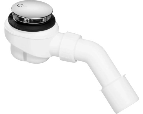 Duschablauf Viega Domoplex verchromt Abgang 45° Ablaufloch 52 mm 6928 126582 Ablaufgarnitur mit Stöpsel für Waschbecken