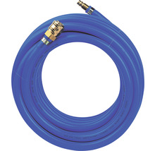 Blauer Druckluftschlauch mit Schnellkupplung
