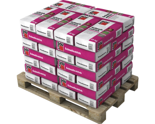 Palette mit Säcken von Bau Mit Schnellestrich 25 Kilogramm