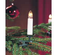 Elektrische Christbaumkerze mit Clip zur Befestigung am Weihnachtsbaum