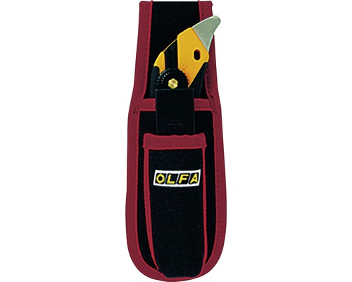 Messer OLFA Cutter L5 X-Design mit Stahldorn inkl. Gürteltasche und 5 Ersatzklingen Olfa Werkzeughalter mit Cutter