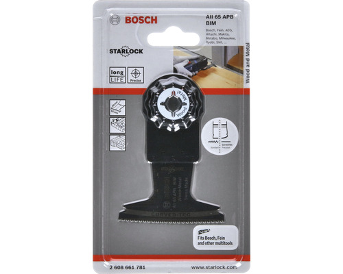 Bosch All 65 APB BIM Multifunktionswerkzeug Sägeblatt zum Sägen von Holz und Metall
