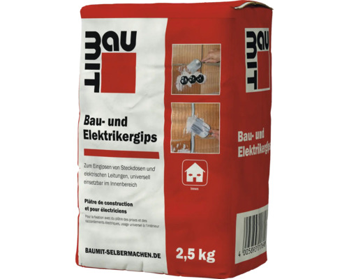 Baumit Bau- und Elektrikergips schnell anbindend 2,5 kg Baumit Bau- und Elektrikergips schnell anbindend 2,5 kg