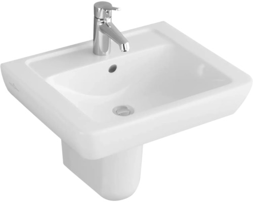 Villeroy & Boch Halbsäule Subway Omnia Architectura zu Waschtisch weiß 72640001 Keramikwaschtisch mit Armatur